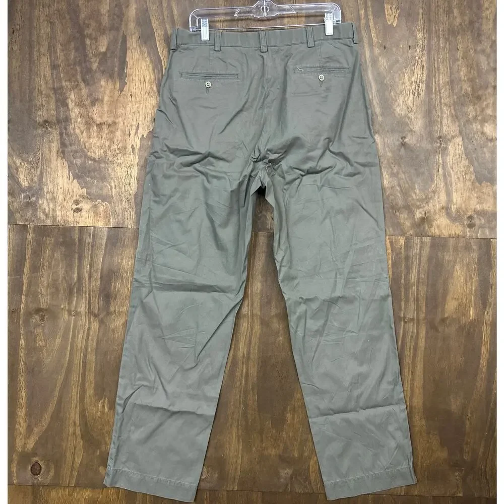Polo Ralph Lauren Pants Green Prospect 100% Cotton Straight Chino 34x30